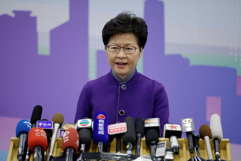 Hong Kong's leader Carrie Lam officially pulled the extradition bill in October 