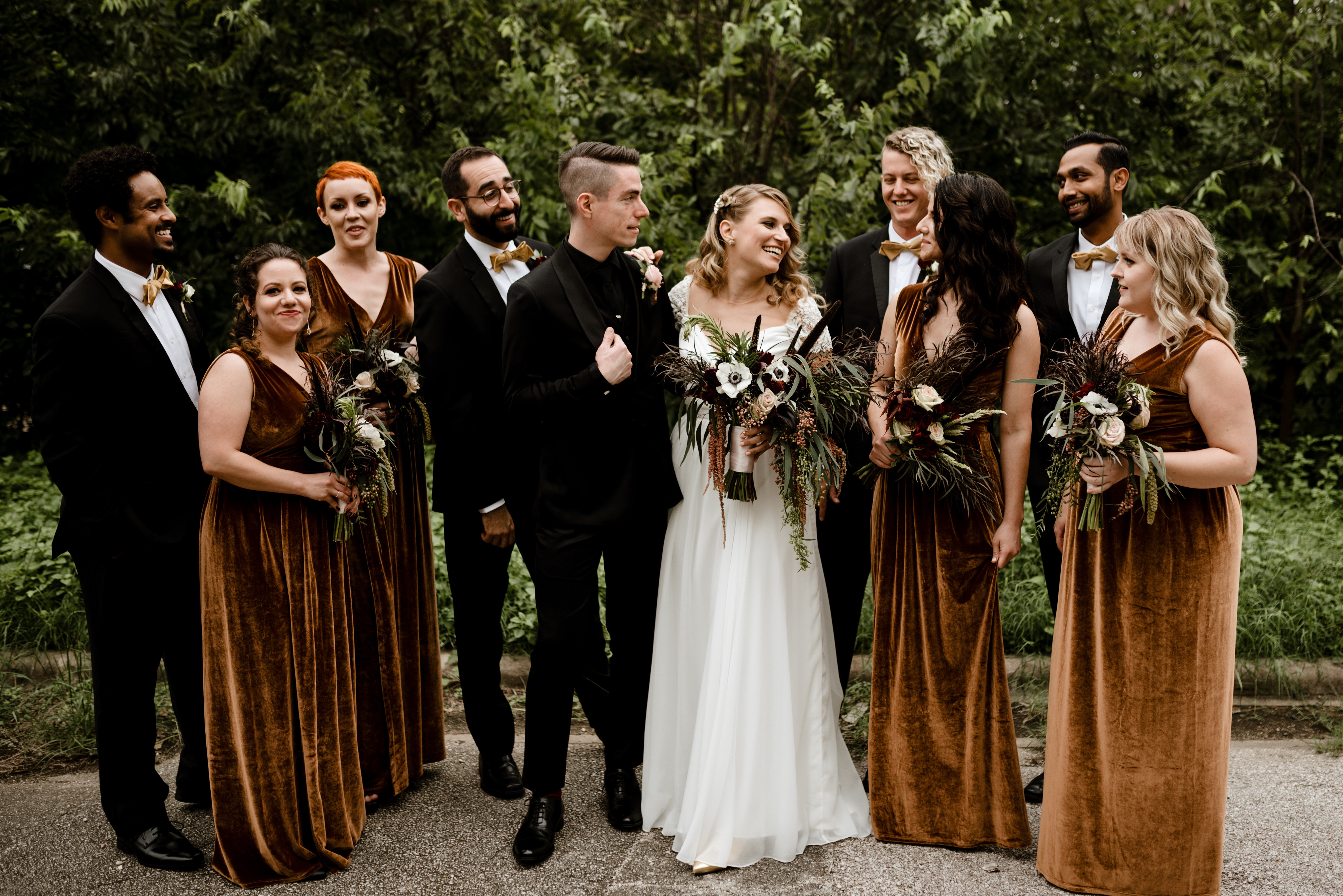 bridesmaid velvet dresses