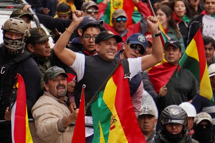 Luis Fernando Camacho, right-wing opposition leader and president of the Civic Committee for Santa Cruz, helped drive Evo Mor