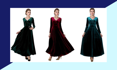 sachin and babi light blue dress Best Holiday Dresses on Amazon 2021: Shop Dundas, Vince, and More main image 1