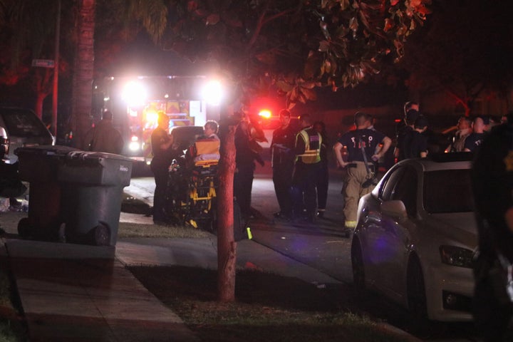 Four men were killed and six others wounded in the attack, which is believed to have been targeted.