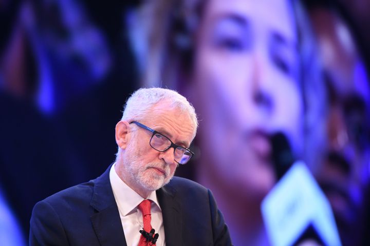 Labour leader Jeremy Corbyn at the CBI annual conference at the InterContinental Hotel in London.