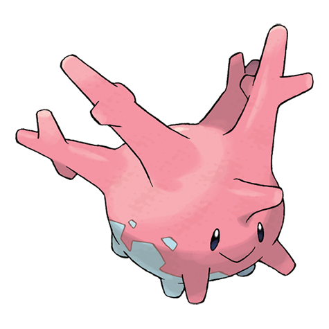 The original version of Corsola was a "coral" type based on living coral reefs.