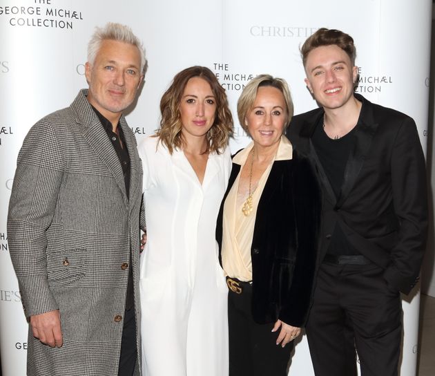 Martin Kemp, Harleymoon Kemp, Shirlie Kemp and Roman Kemp