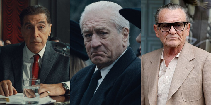 Al Pacino, Robert De Niro y Joe Pesci en 'El irlandés'.