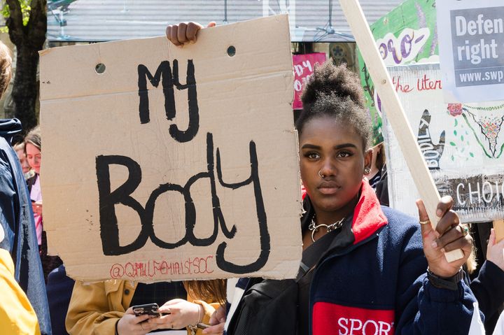 Pro-choice supporters campaign for Northern Ireland abortion rights