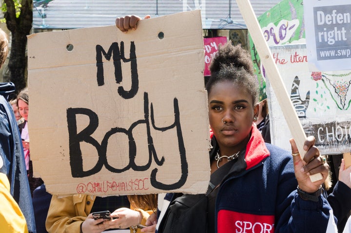 Pro-choice supporters campaign for Northern Ireland abortion rights