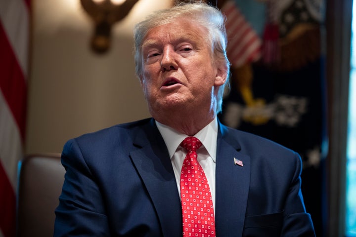 <strong>President Donald Trump speaks during a cabinet meeting at the White House, Tuesday, Nov. 19, 2019, in Washington. (AP Photo/ Evan Vucci)</strong>