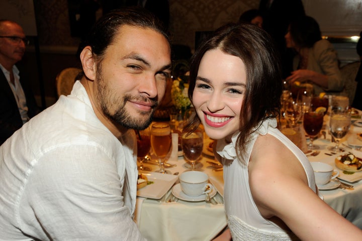  Jason Momoa and Emilia Clarke attend the 12th Annual AFI Awards in 2012.