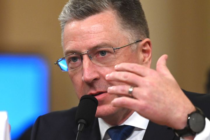 Former U.S. Special Envoy for Ukraine Kurt Volker testifies during the House Intelligence Committee hearing on Nov. 19, 2019.