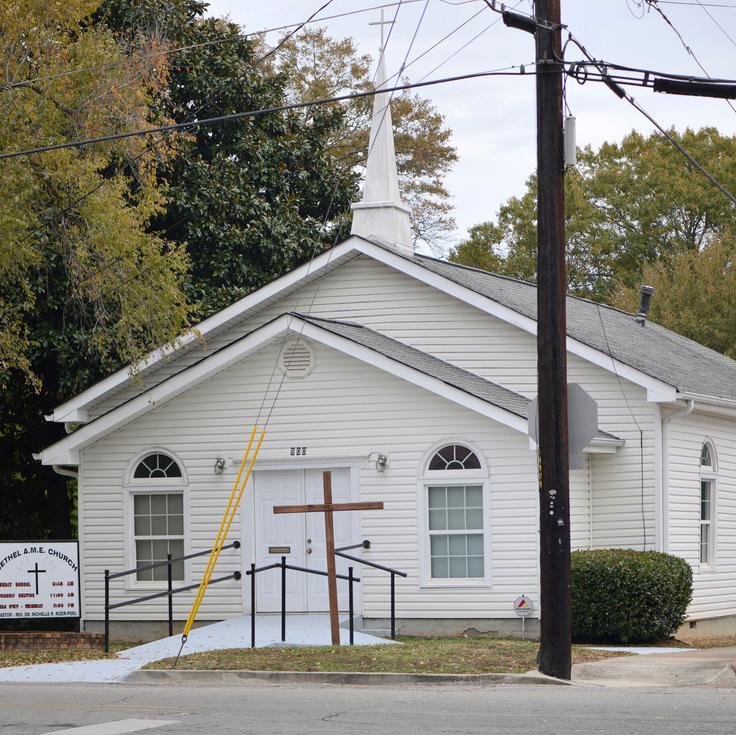 This Nov. 19, 2019 photo shows the Bethel African Methodist Episcopal Church in Gainesville, Ga. 