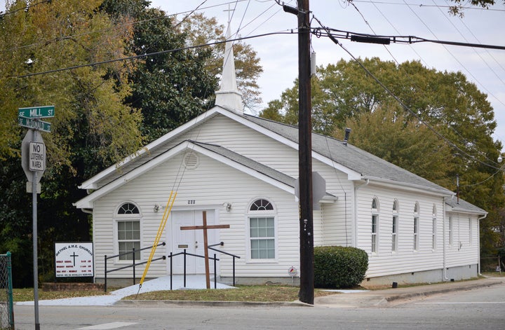 This Nov. 19, 2019 photo shows the Bethel African Methodist Episcopal Church in Gainesville, Ga. 