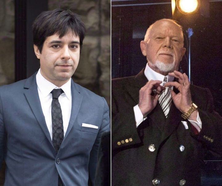 A composite image showing former CBC "Q" host Jian Ghomeshi and former "Coach's Corner" host Don Cherry.