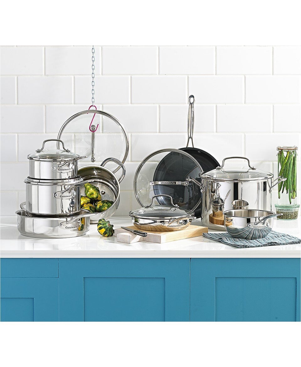 Cuisinart Nesting Stainless Steel 11-Pc. Cookware Set, Color: Stainless  Steel - JCPenney