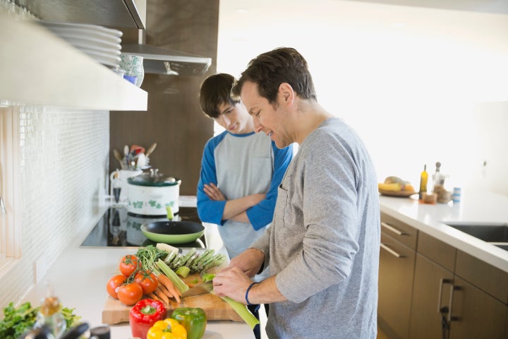 Parents can have these talks with their kids while driving or cooking a meal together.