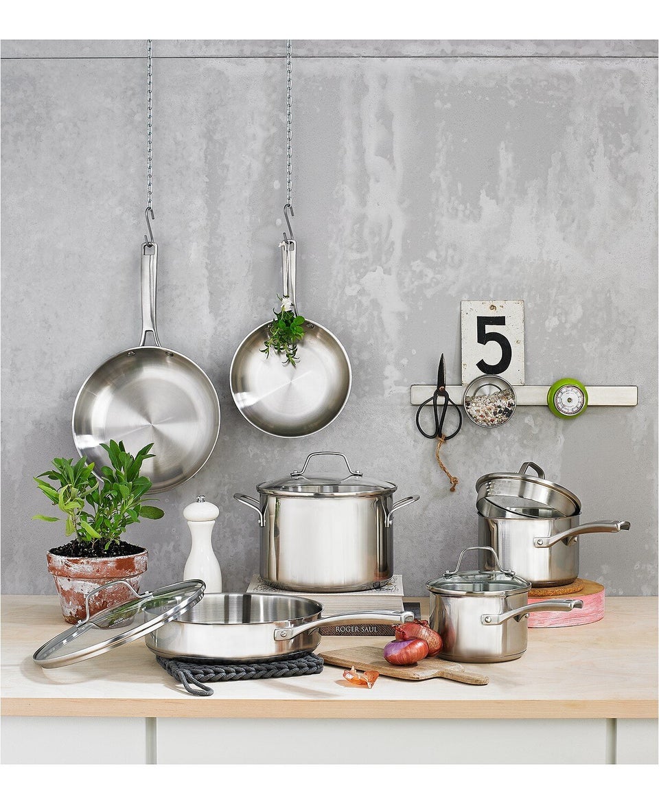 Cuisinart Nesting Stainless Steel 11-Pc. Cookware Set, Color: Stainless  Steel - JCPenney