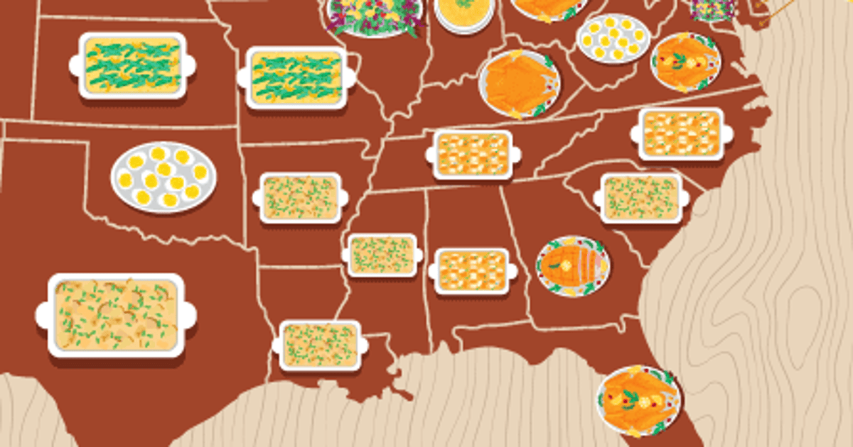 The Most Popular Thanksgiving Dishes In Every State HuffPost Life