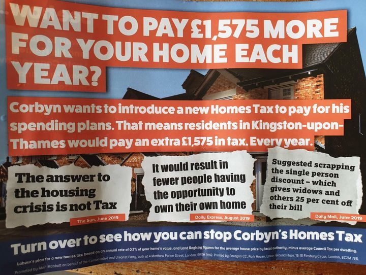 Tory Homes Tax Leaflet