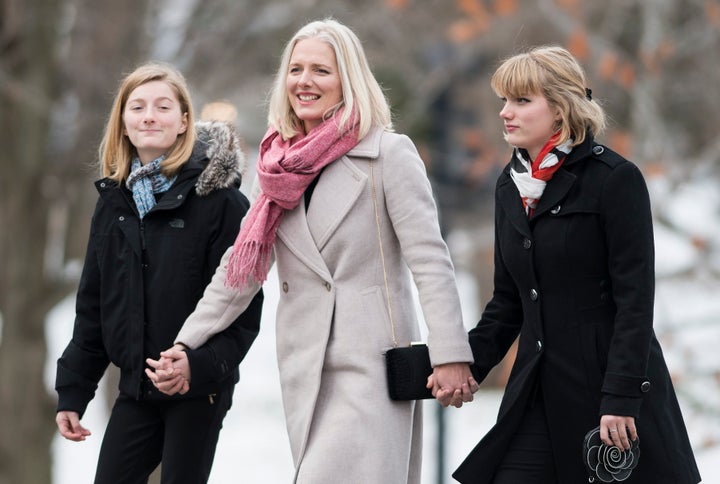 Liberal MP Catherine McKenna arrives for the swearing in of the new cabinet at Rideau Hall in Ottawa on Nov. 20, 2019.