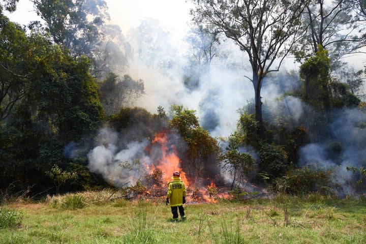 NSW Fire and Rescue crews on November 21, 2019.