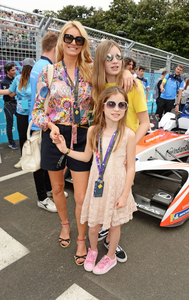 Tess with her daughters Phoebe and Amber.
