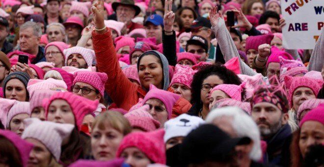 Marcha de Mujeres en EEUU contra Donald Trump. 