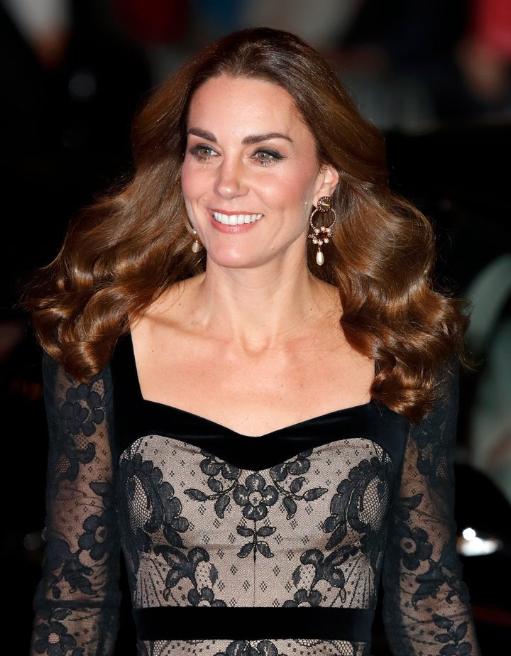 Kate chose a dress by one of her favorite designers, Alexander McQueen. 