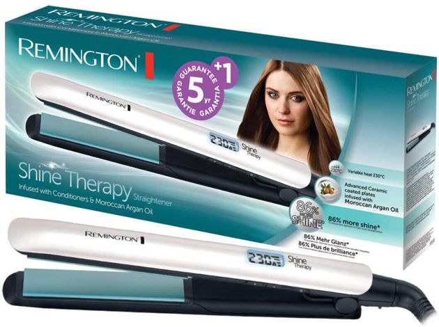 Ισιωτική Μαλλιών Με Κεραμική Πλάκα Remington Shine Therapy Με Μαροκινό Ελαιο Αργκάν, Amazon