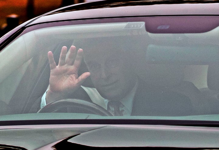 The Duke of York leaves his home in Windsor, Berkshire, the day after he suspended his work with his charities, organisations and military units because of the fallout from his friendship with sex offender Jeffrey Epstein.