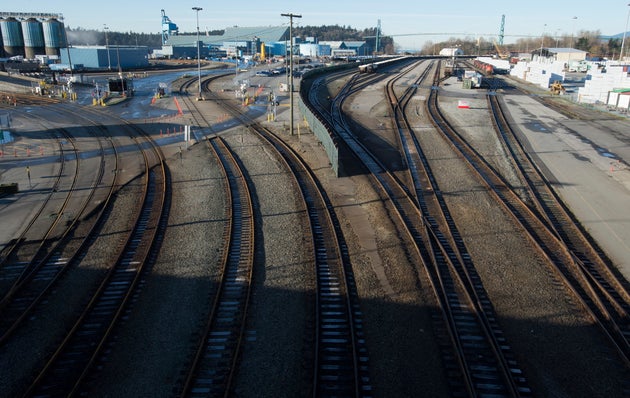 A quiet Mclean Rail Yard is pictured in North
