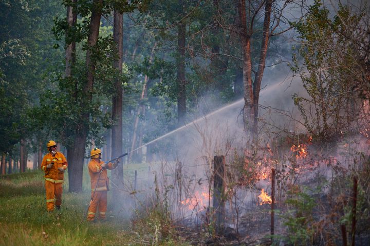 Bushfires continue in New South Wales.