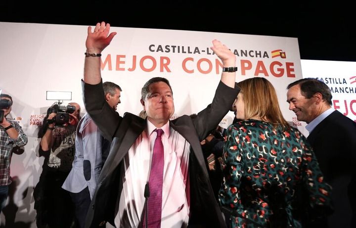 Emiliano García-Page tras ganar las elecciones el pasado 26-M
