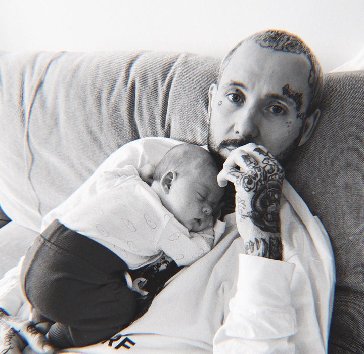 'My kids make life worth living": Deez Nuts frontman JJ Peters and daughter.