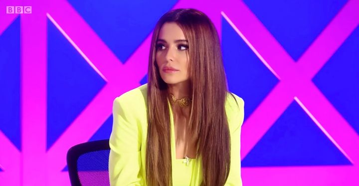 Cheryl was appearing as a guest judge