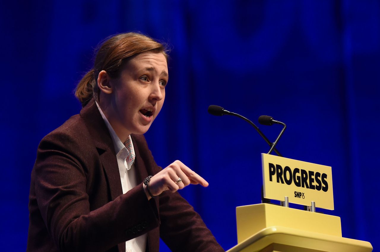 SNP candidate and 'Baby of the House' Mhairi Black 