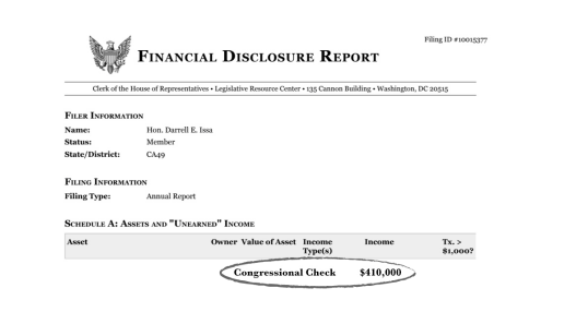 Agora Financial doctored a financial disclosure report to make it look like a U.S. representative had...