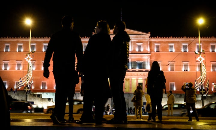 Φωτογραφία αρχείου από το 2017, όταν η Βουλή φωταγωγήθηκε για τη δράση. 