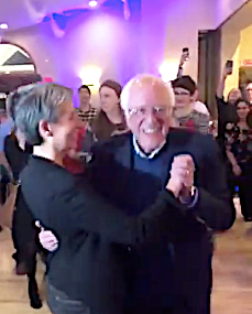 Beaming Bernie Sanders Busts Some Moves At New Hampshire Campaign Event