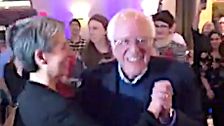 Beaming Bernie Sanders Busts Some Moves At New Hampshire Campaign Event