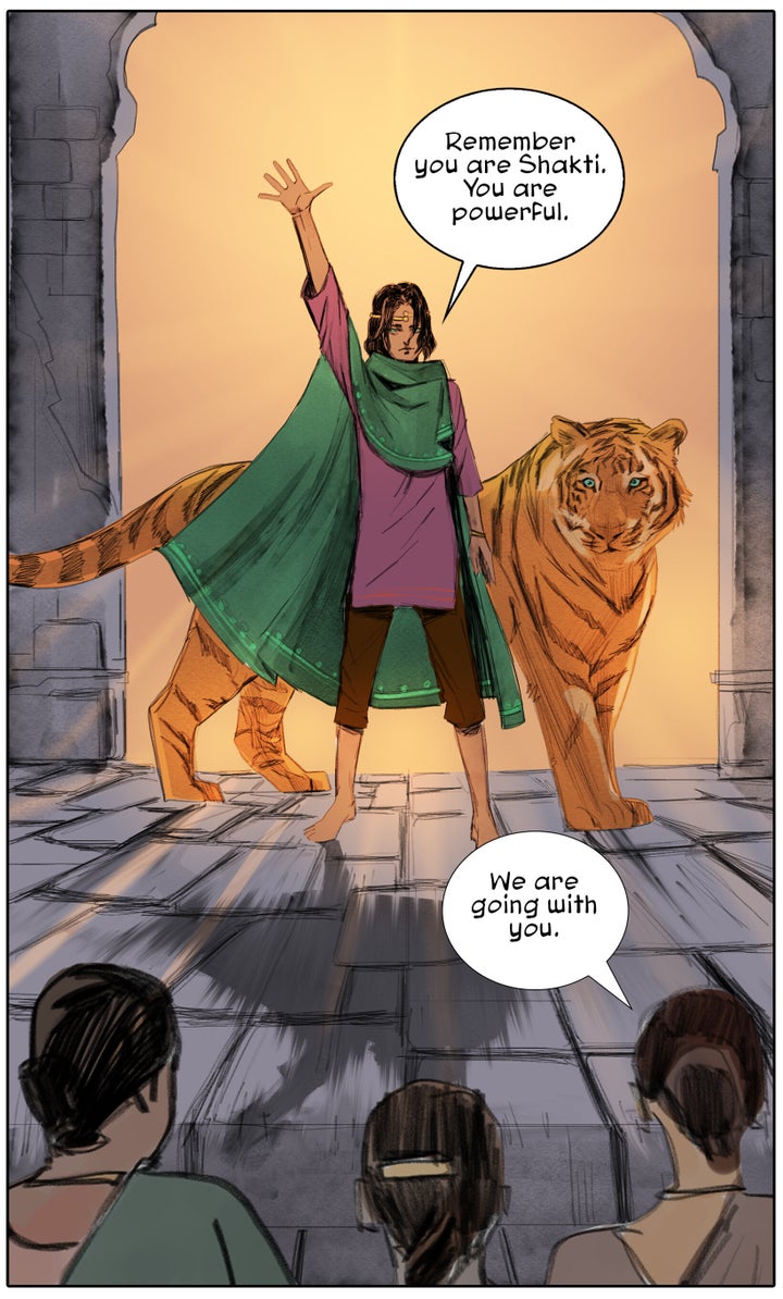 A panel from Priya and The Lost Girls