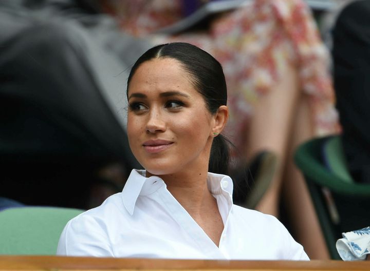 Meghan, Duchess of Sussex at the Wimbledon Tennis Championships.