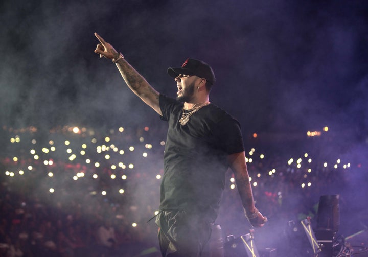 Anuel en el Flow Fest. 