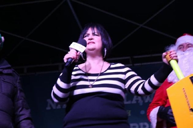 Ruth Jones dressed up as her iconic character for the event