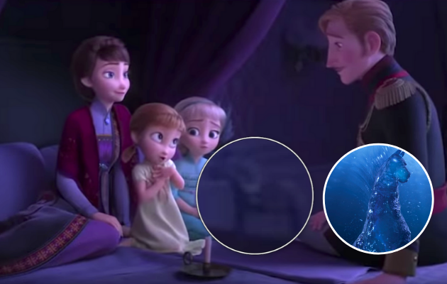 Premonición del caballo Nokk, en 'Frozen 2'.