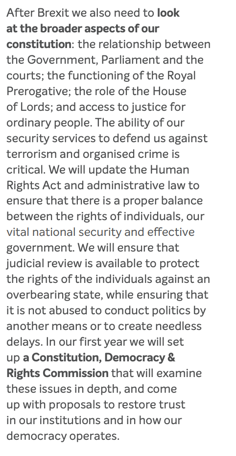 <strong>The Tory manifesto pledge on justice </strong>