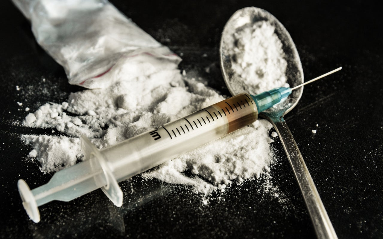 <strong>Dundee . is awash with heroin, cocaine, methadone, ecstasy and fake valium.</strong>