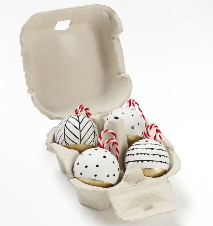Painted Wooden Baubles, White Company, £15