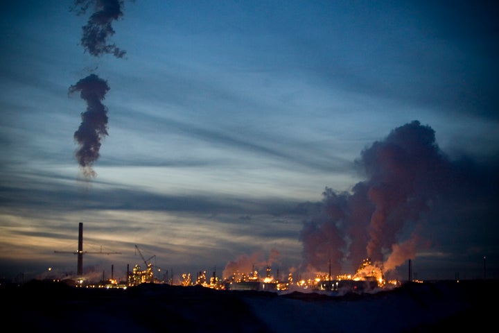 The Syncrude Canada oil refinery shown here in Fort McMurray, Alta., November 2008.