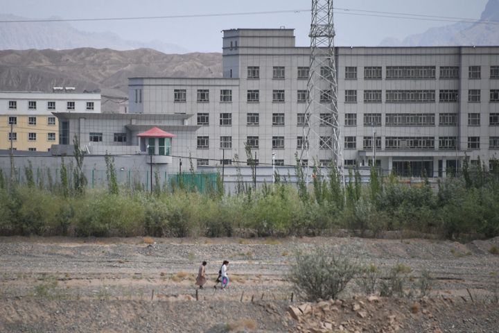 This facility in western China is believed to be an internment camp housing imprisoned Uighurs.