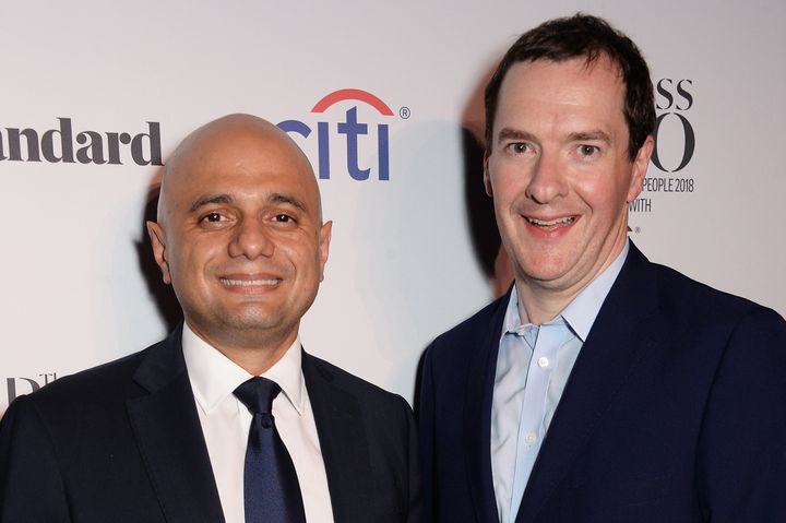 Javid and Osborne in 2018